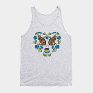 Cats and Coffee and Garden Delights Tank Top